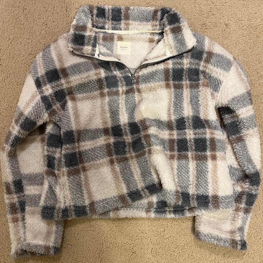 Plaid Sherpa Jacket